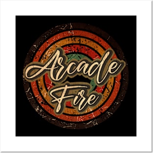 Arcade Fire - vintage design on top Posters and Art